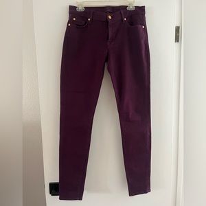 7 for all mankind maroon jeans